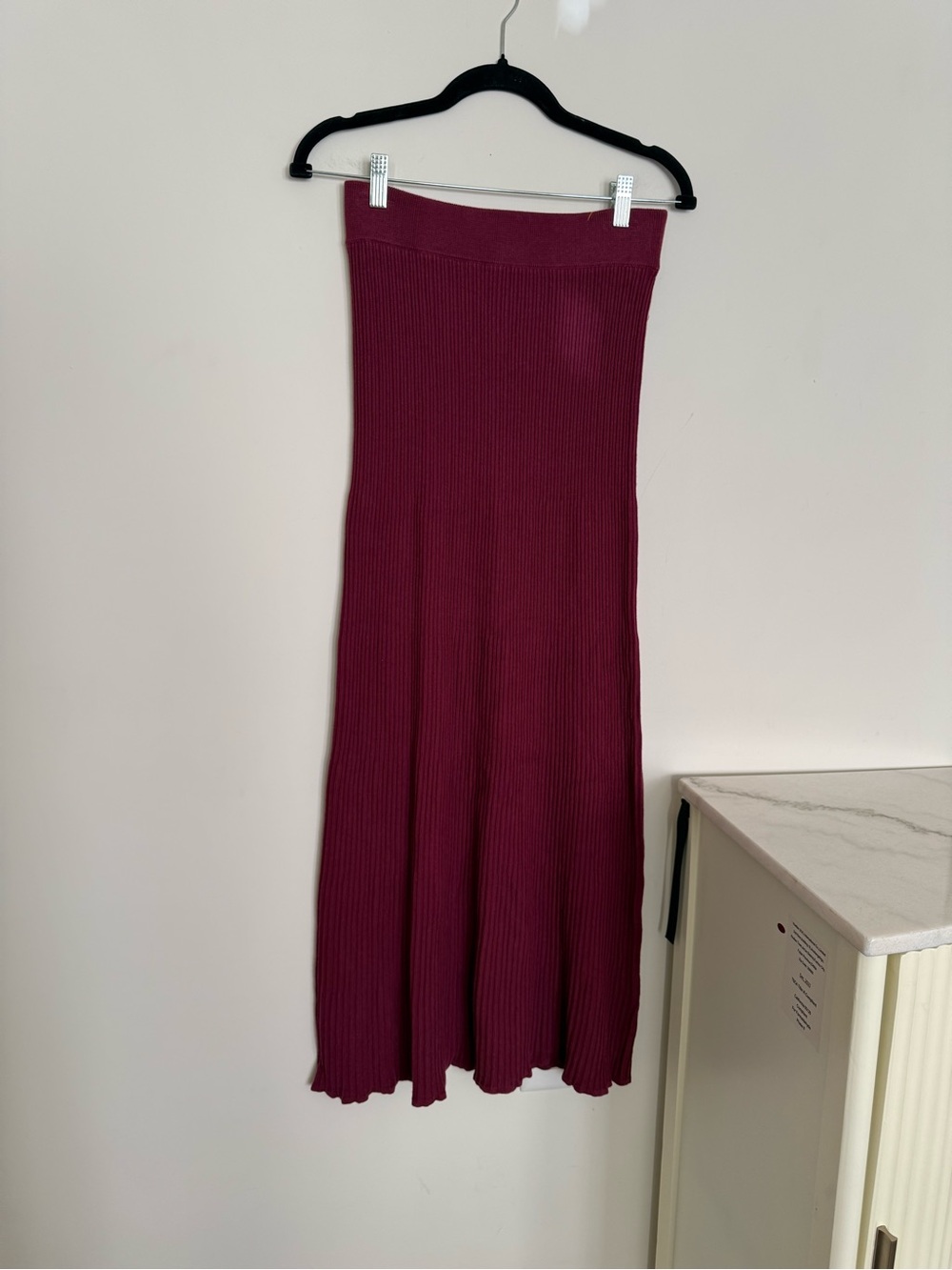 Free People Ribbed Knit Maxi Skirt